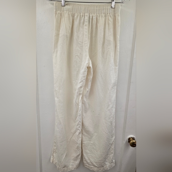 Sincerely Jules Linen-Blend Button Front Wide Leg Pants – Women’s Size M - Picture 3 of 12
